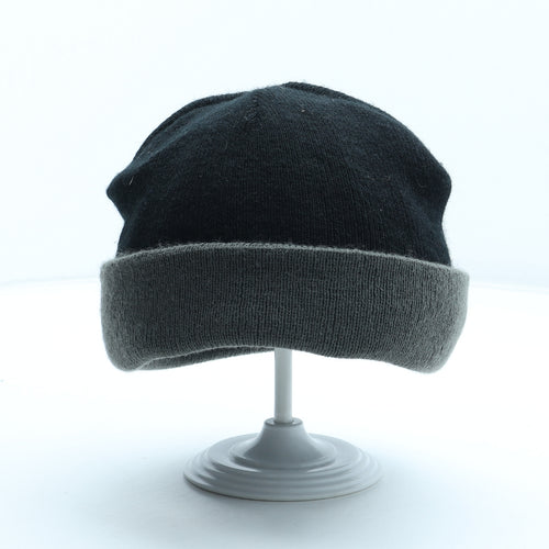 Preworn Mens Black Acrylic Beanie Size S