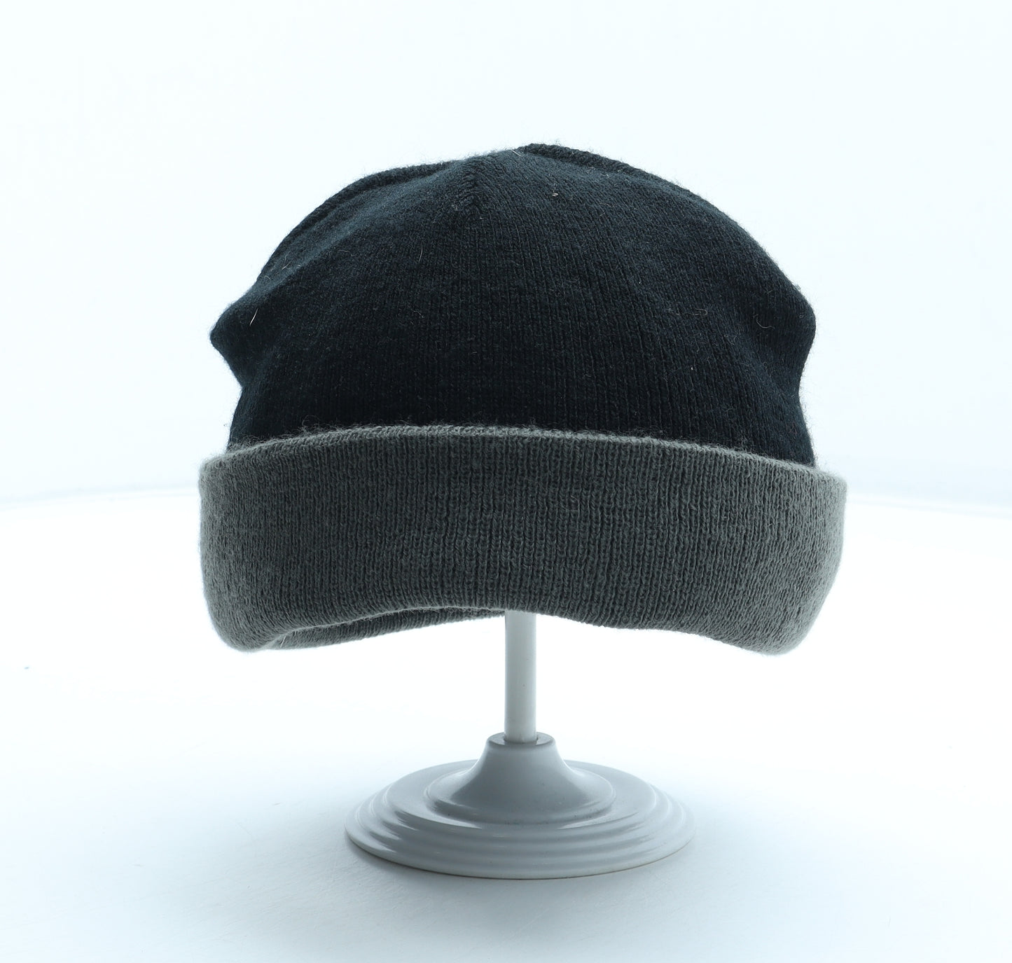 Preworn Mens Black Acrylic Beanie Size S