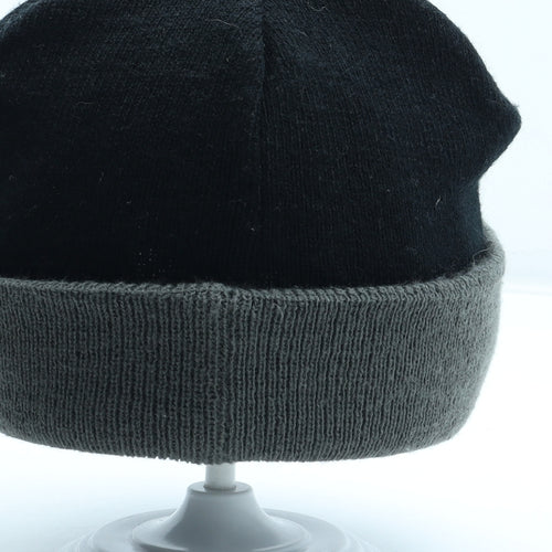 Preworn Mens Black Acrylic Beanie Size S