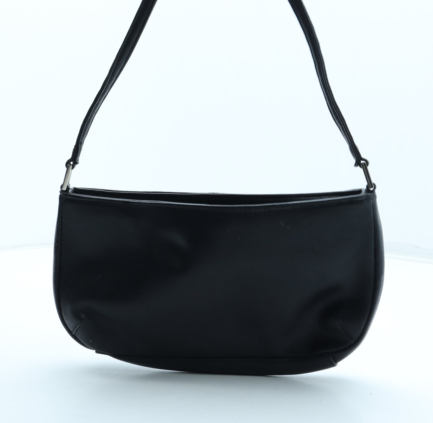 Dorothy Perkins Womens Black Leather Shoulder Bag Size Small