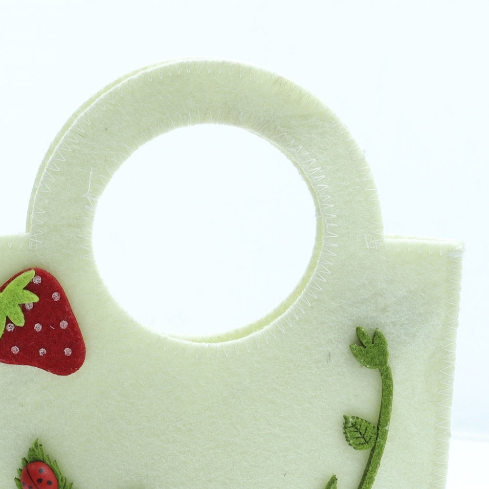 Preworn Girls Multicoloured Geometric Polyester Top Handle Bag Size Small - Ladybird Detail