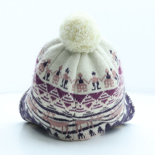 MANTARAY PRODUCTS Womens Multicoloured Fair Isle Acrylic Bobble Hat One Size