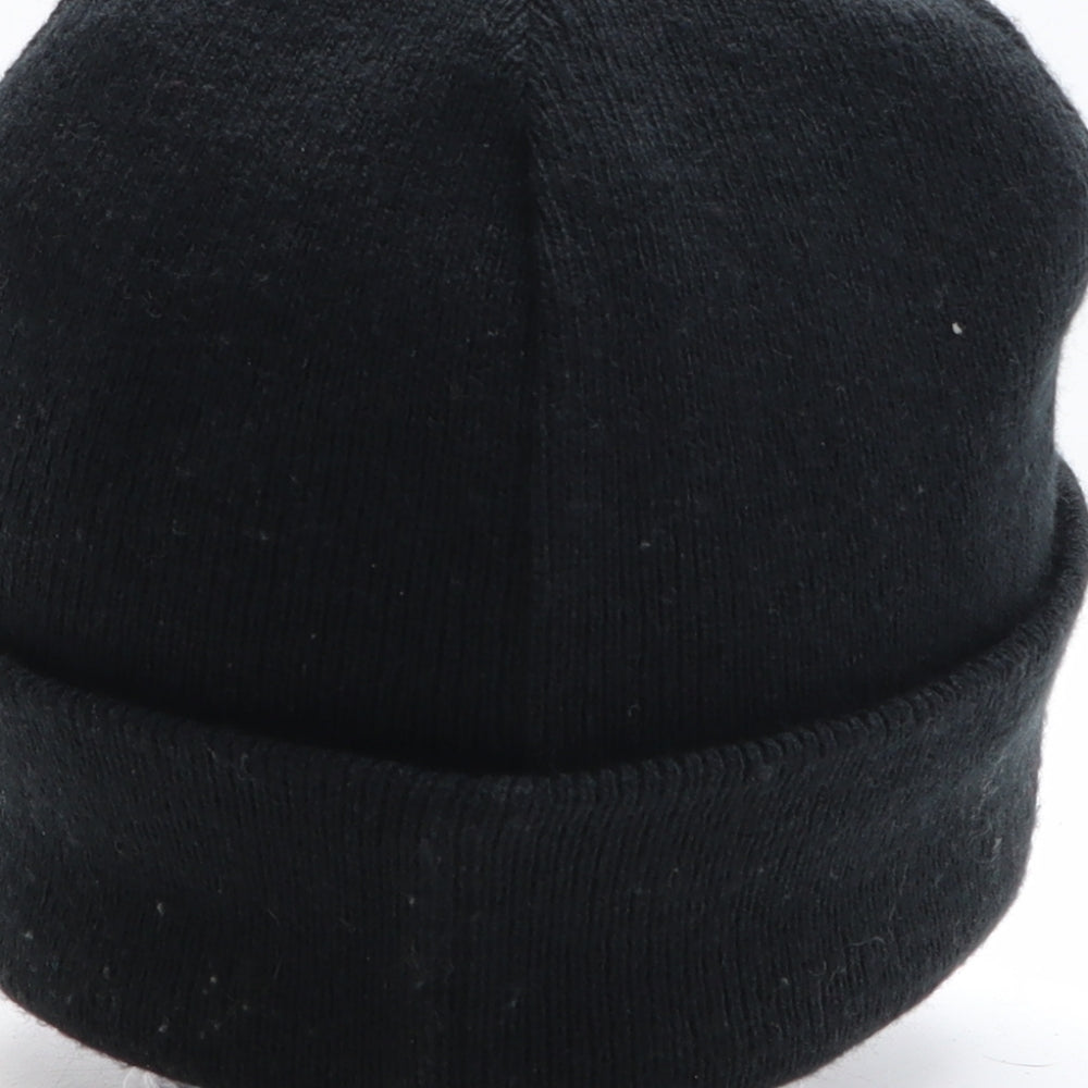 TU Womens Black Acrylic Beanie One Size