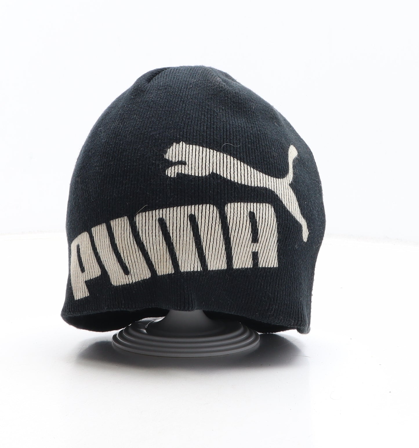 PUMA Mens Black Acrylic Beanie One Size