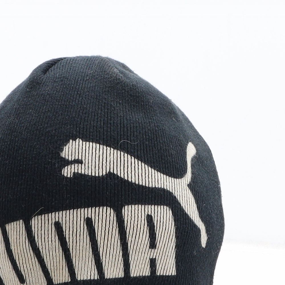 PUMA Mens Black Acrylic Beanie One Size