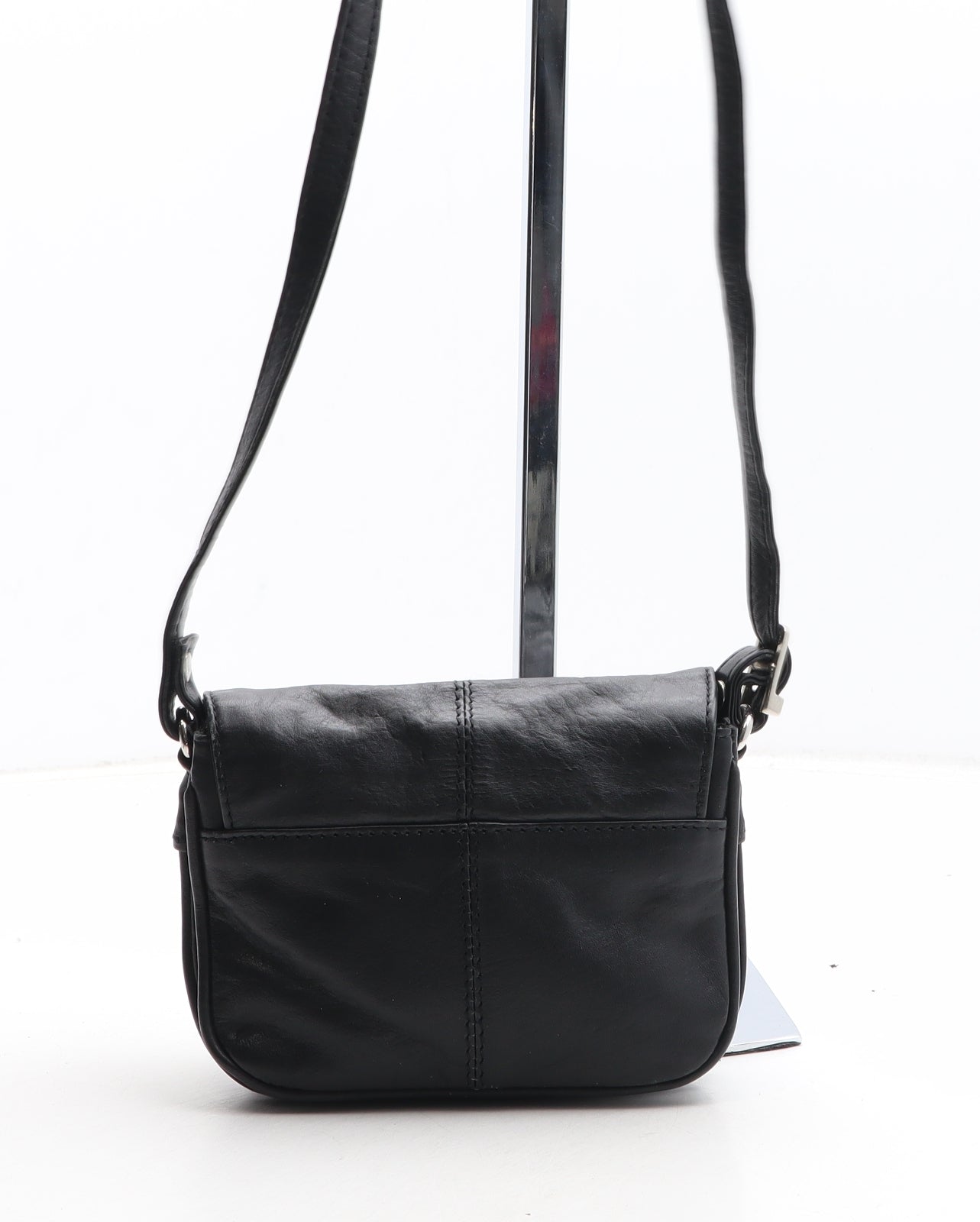 Maxton Womens Black Leather Crossbody Size Mini