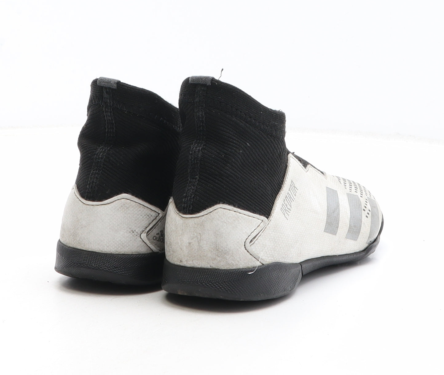 adidas Boys White Colourblock Synthetic Trainer UK 1 - Predator Astroturf Football