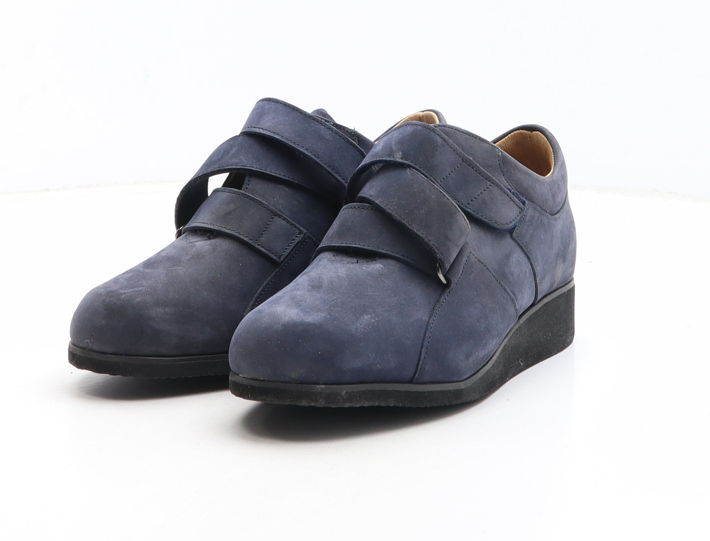 Preworn Womens Blue Synthetic Slip On Casual UK - UK Size Estimated 5