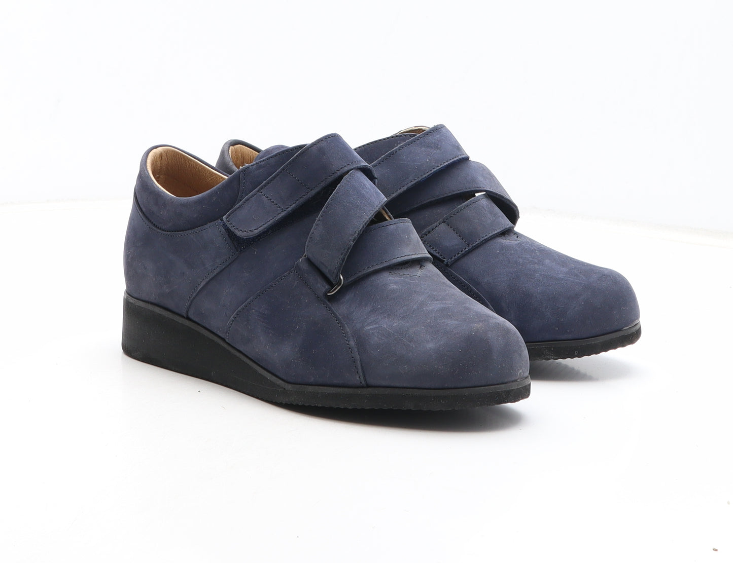 Preworn Womens Blue Synthetic Slip On Casual UK - UK Size Estimated 5