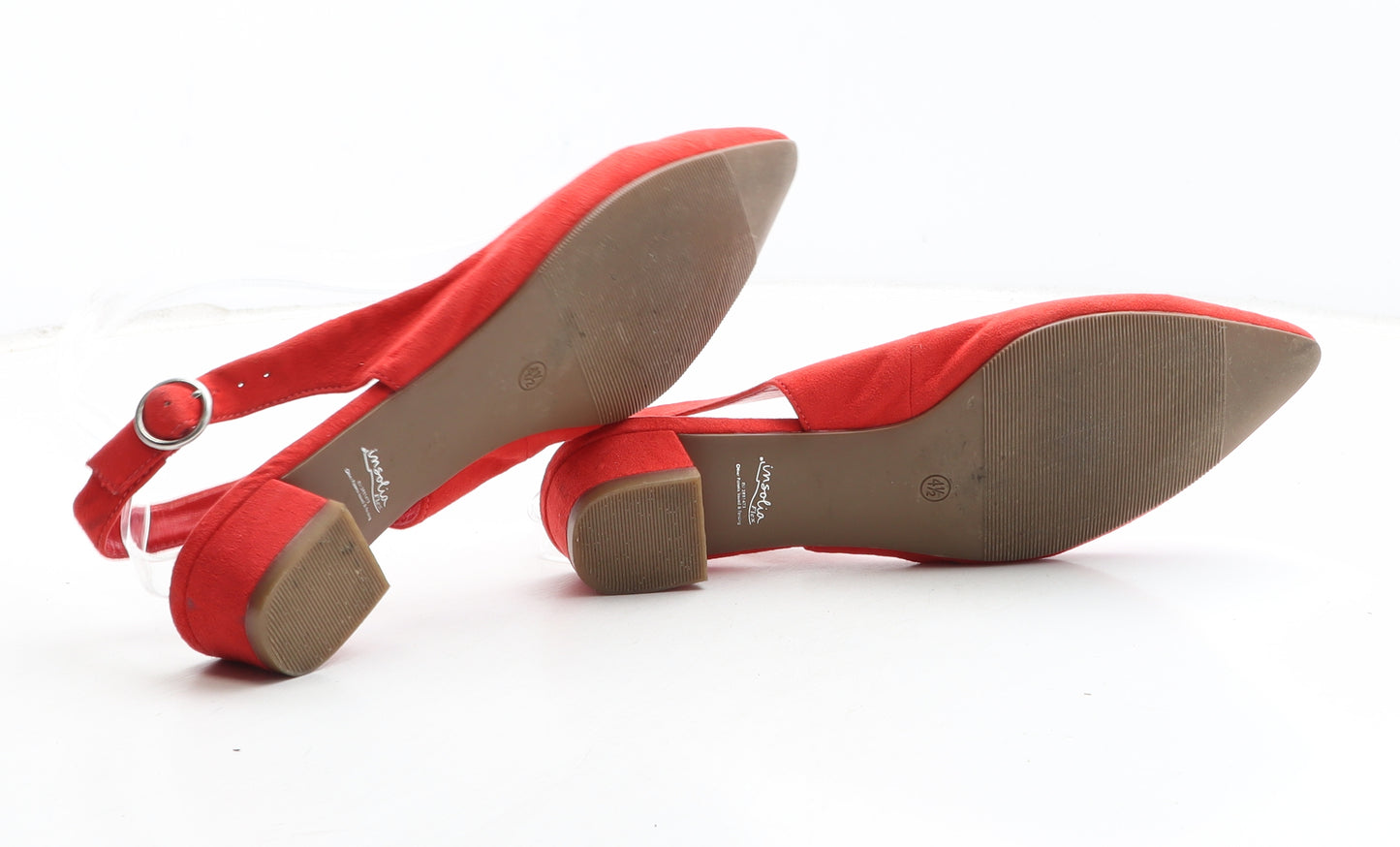 Marks and Spencer Womens Red Synthetic Slingback Heel UK