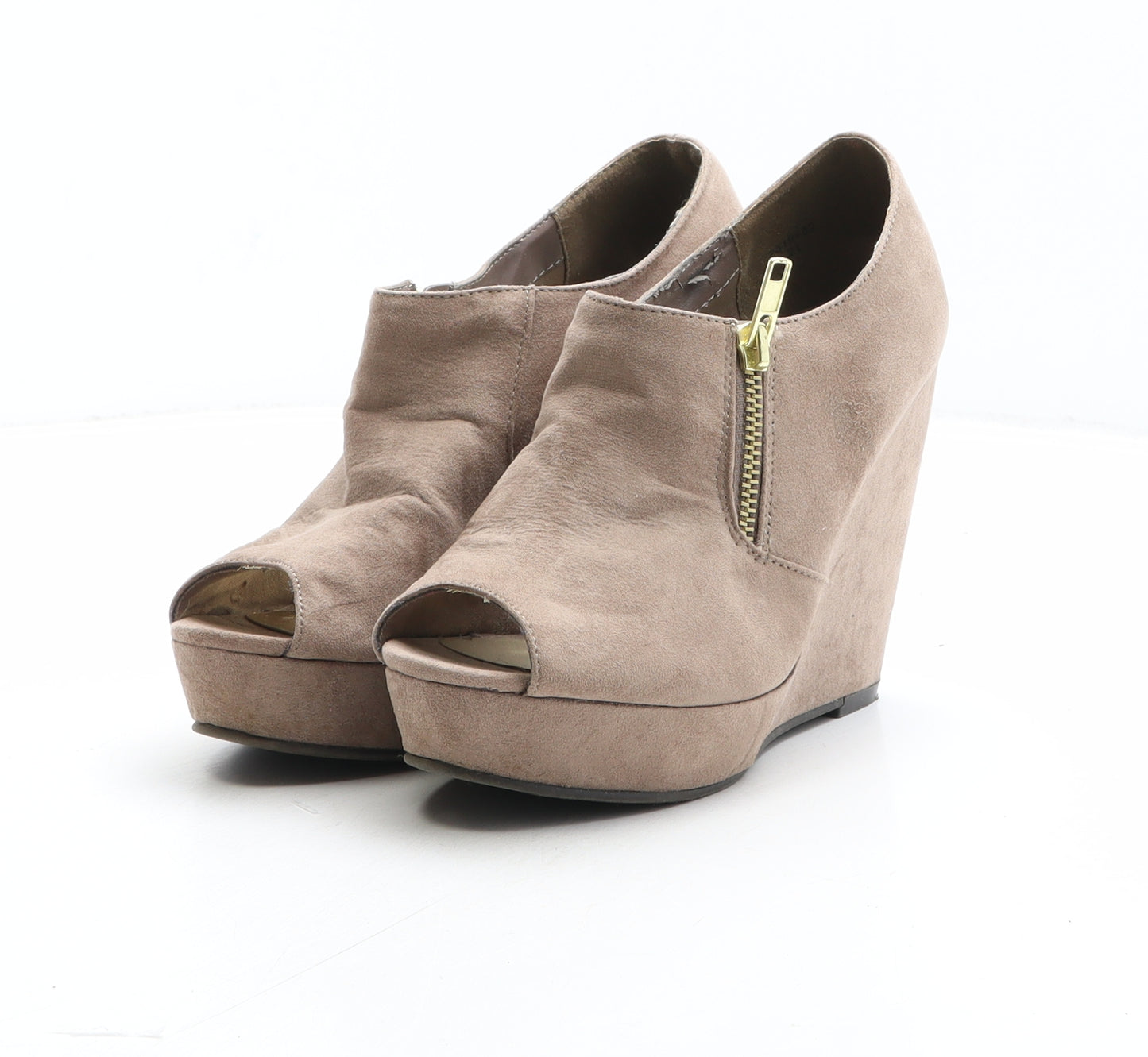 New Look Womens Brown Synthetic Bootie Boot UK