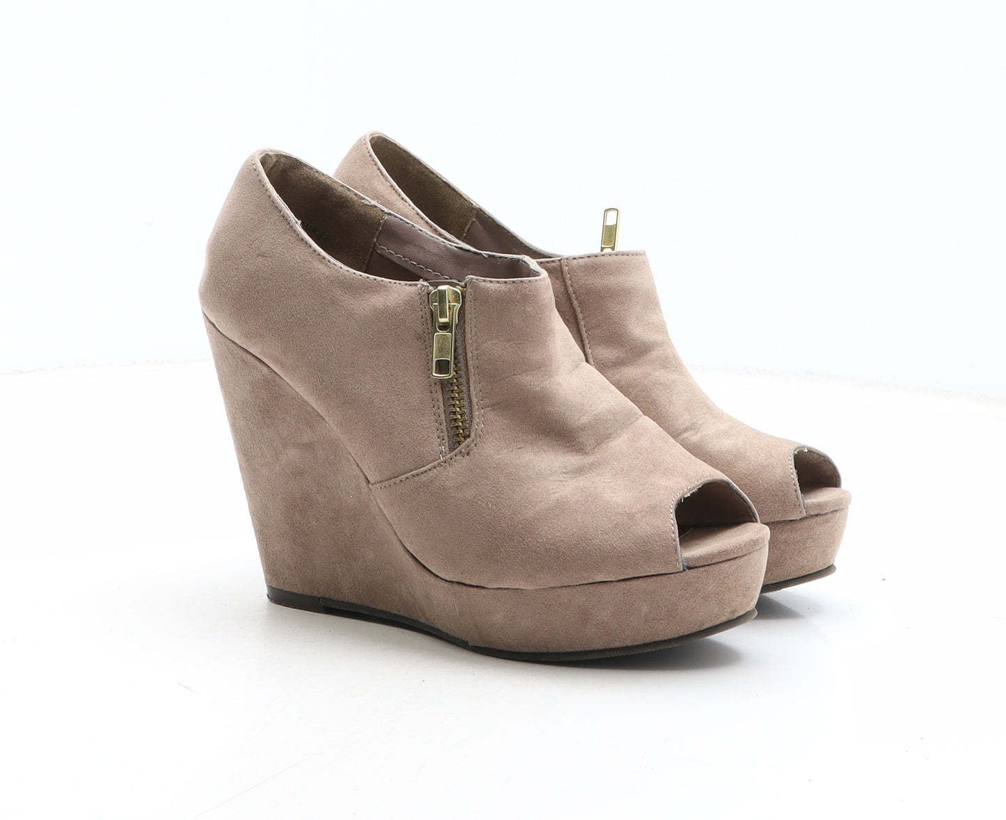 New Look Womens Brown Synthetic Bootie Boot UK