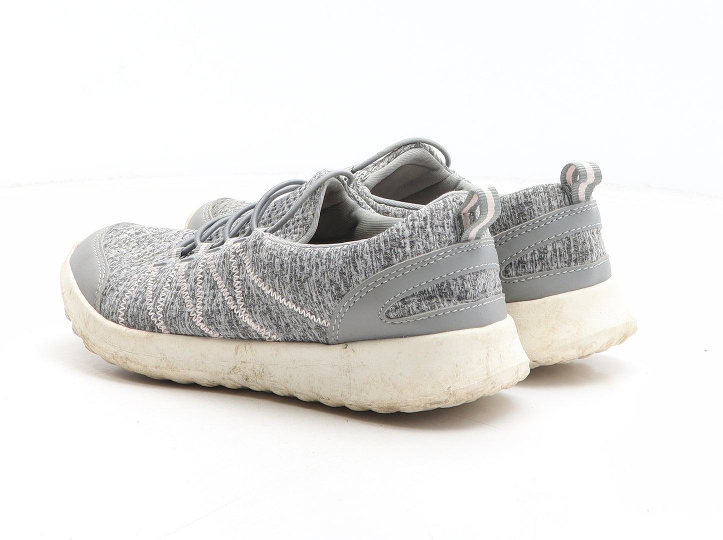 F&F Womens Grey Fabric Trainer UK