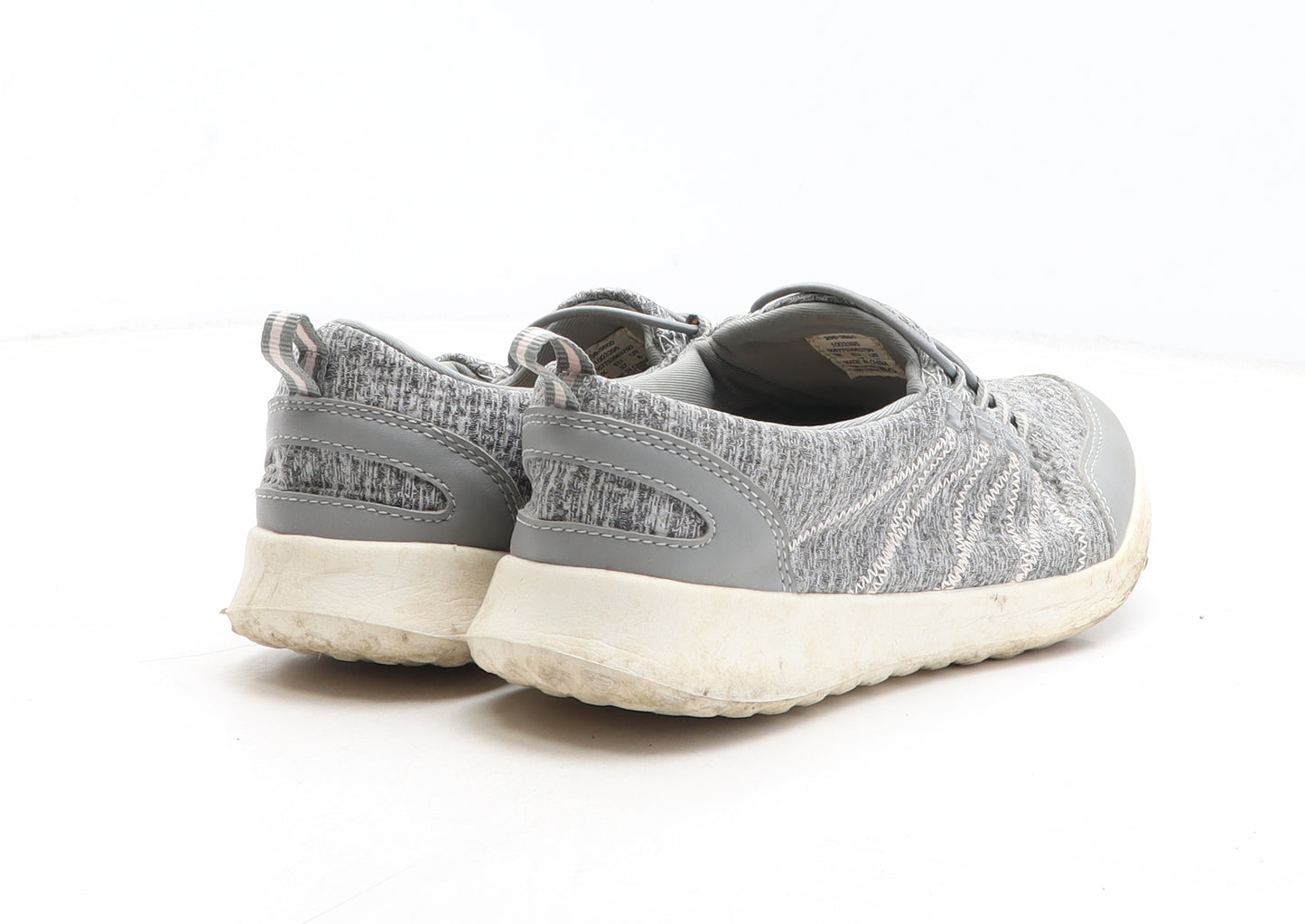 F&F Womens Grey Fabric Trainer UK
