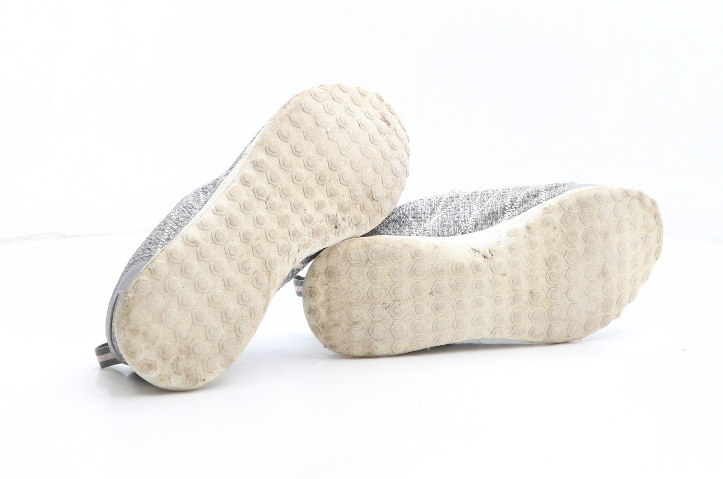 F&F Womens Grey Fabric Trainer UK