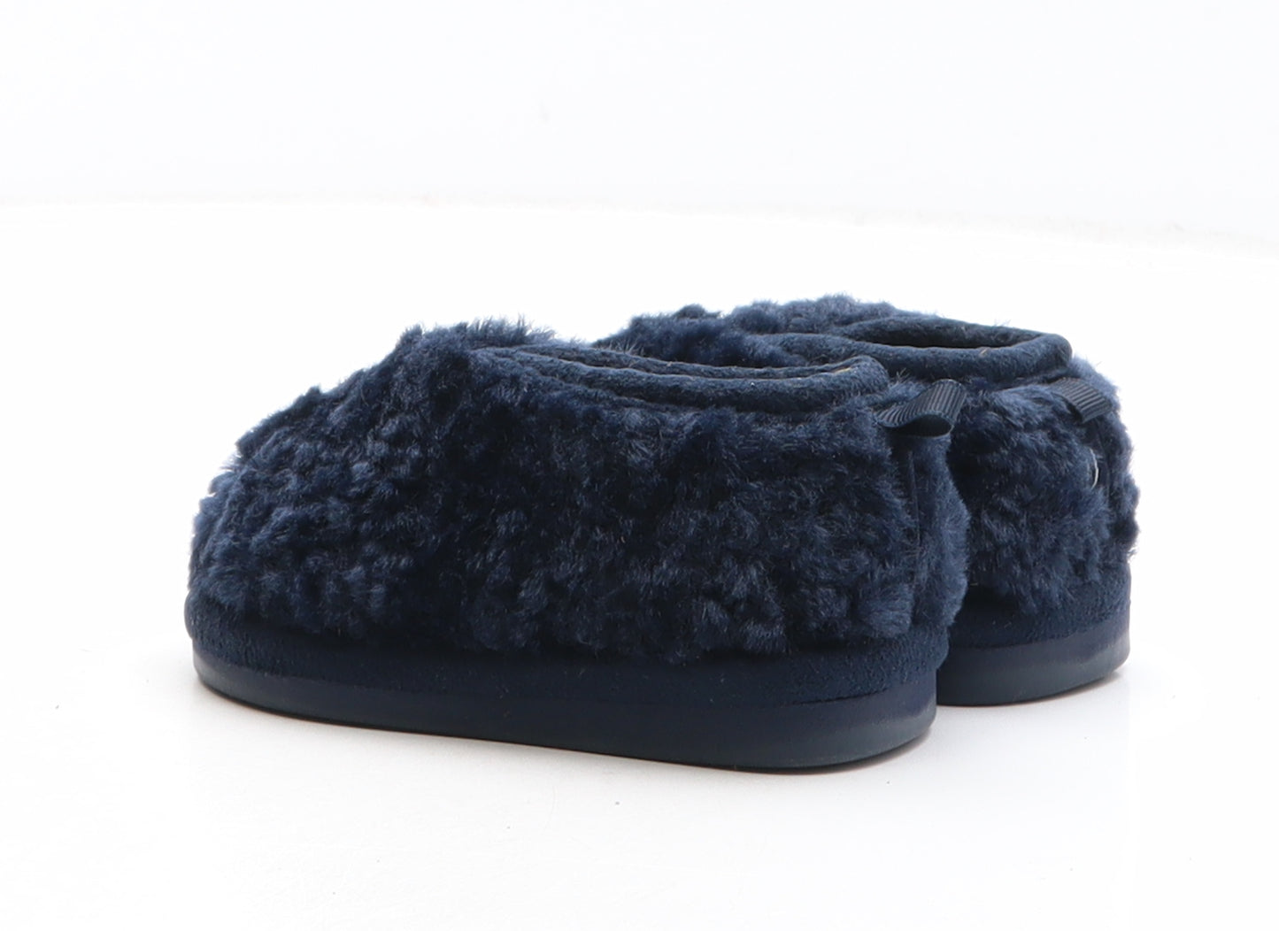 F&F Boys Blue Synthetic Bootie Slipper UK 4
