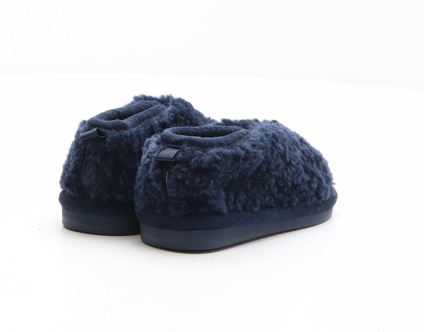 F&F Boys Blue Synthetic Bootie Slipper UK 4