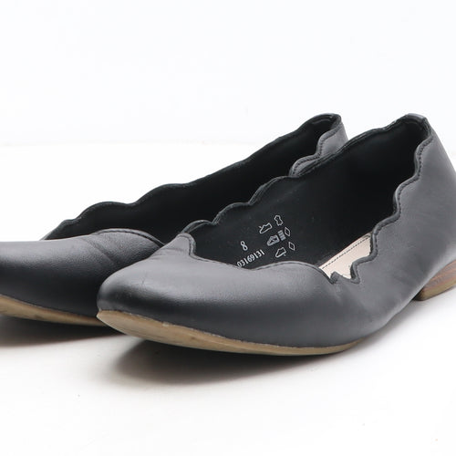 Marks and Spencer Womens Black Leather Slip On Sandal UK