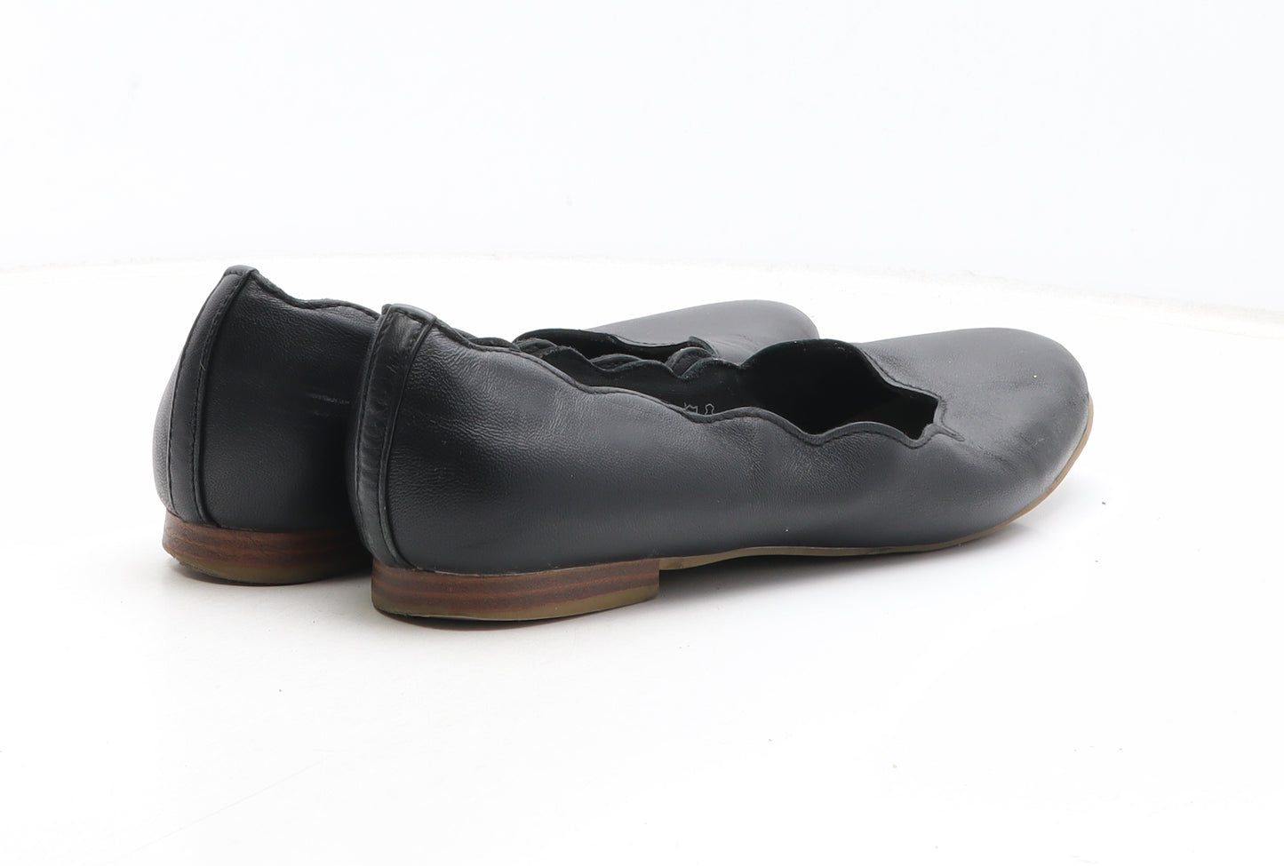 Marks and Spencer Womens Black Leather Slip On Sandal UK