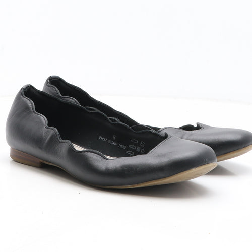 Marks and Spencer Womens Black Leather Slip On Sandal UK