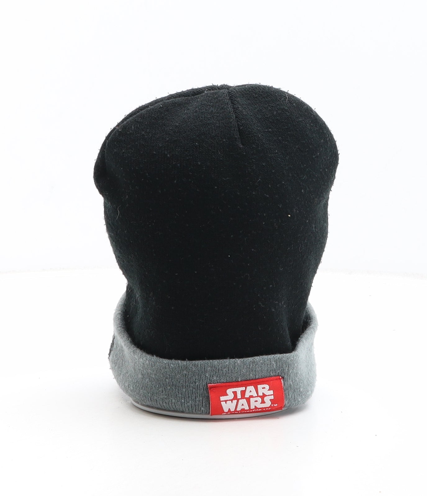 Star Wars Boys Black Geometric Acrylic Beanie One Size - Darth Vader Star Wars Size 7-10 Years