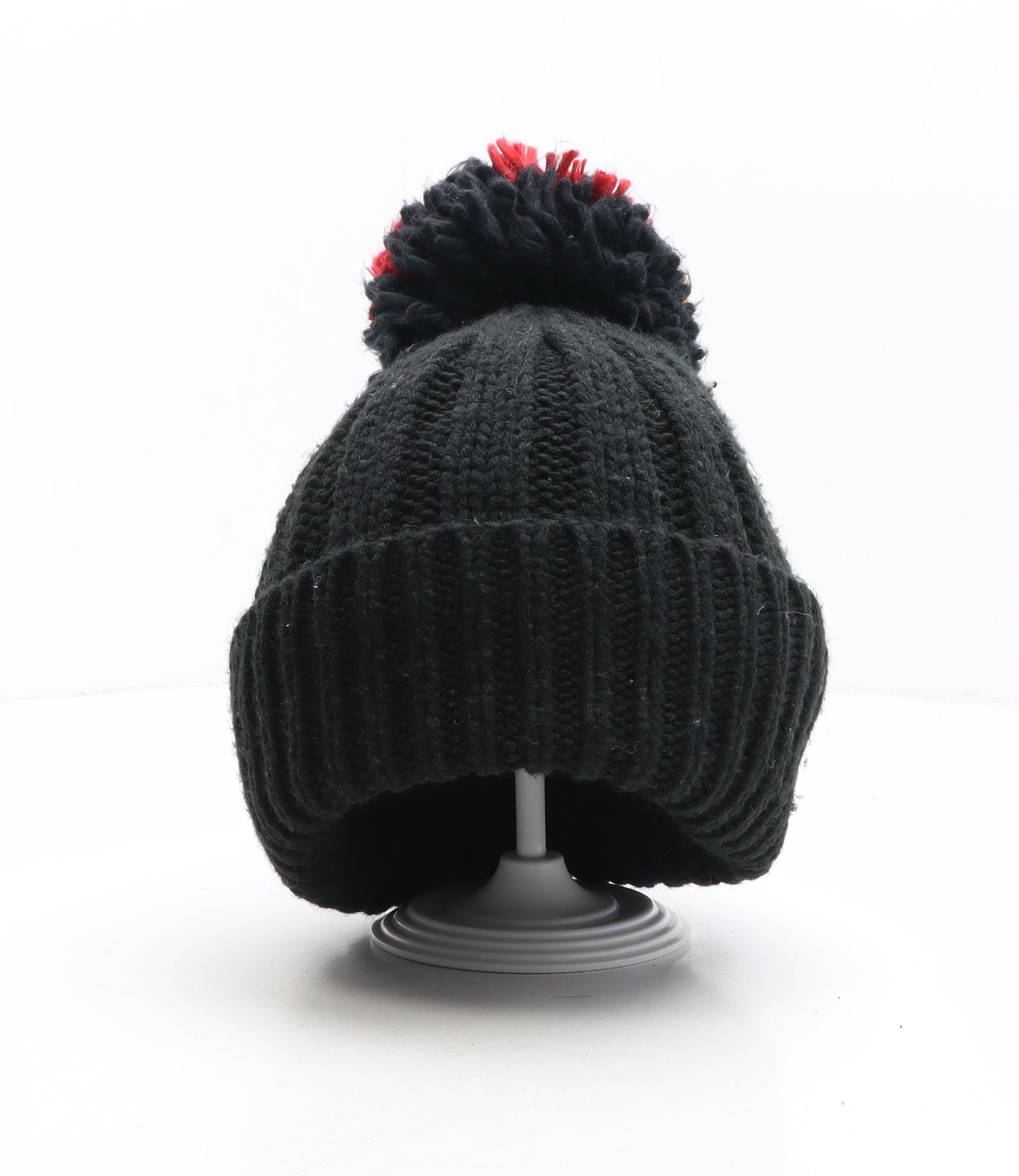 TU Womens Black Acrylic Bobble Hat One Size