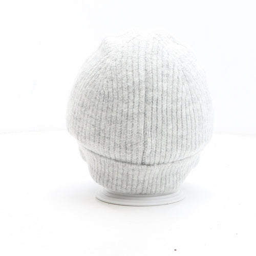 Marks and Spencer Girls Grey Acrylic Beanie One Size - Snoopy Size 10-13 Years