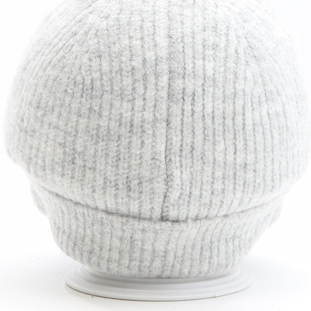 Marks and Spencer Girls Grey Acrylic Beanie One Size - Snoopy Size 10-13 Years