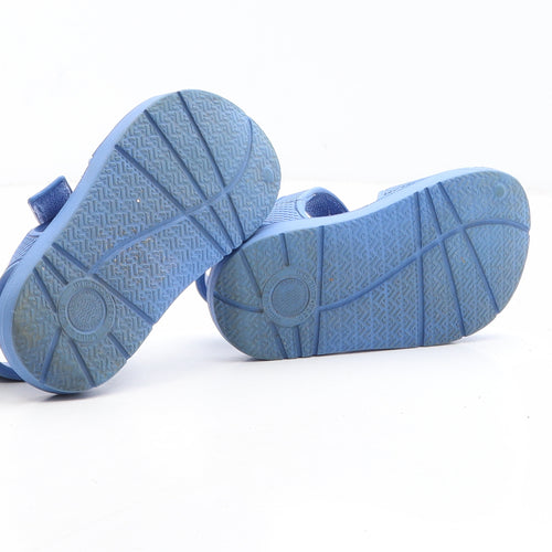 Preworn Boys Blue Synthetic Slingback Sandal UK 6