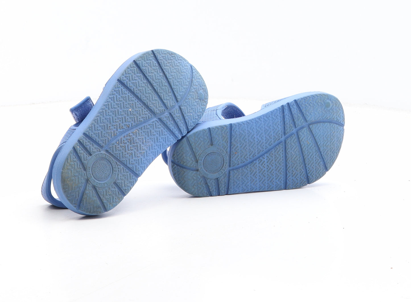 Preworn Boys Blue Synthetic Slingback Sandal UK 6