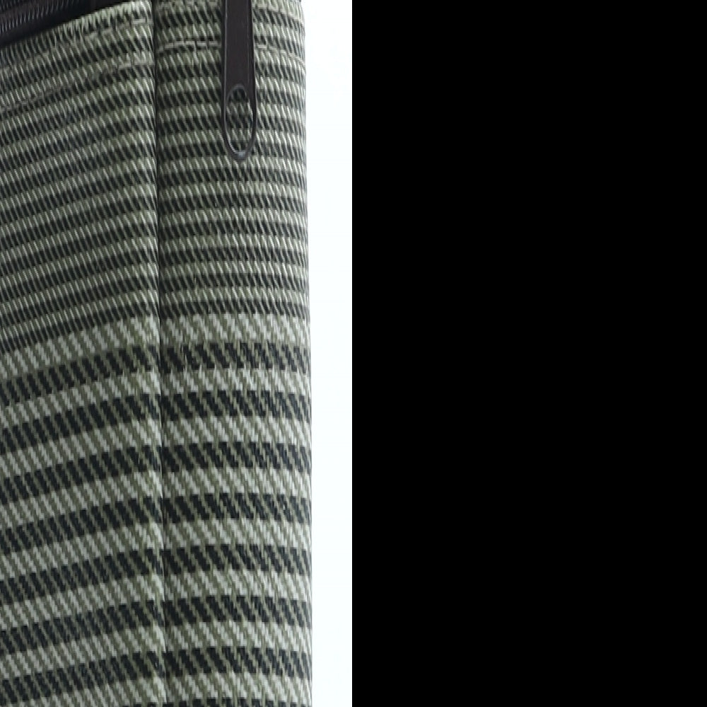 Preworn Womens Brown Herringbone Polyester Top Handle Bag Size Small