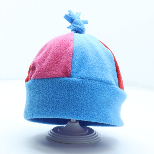 Preworn Womens Multicoloured Colourblock Polyester Beanie One Size