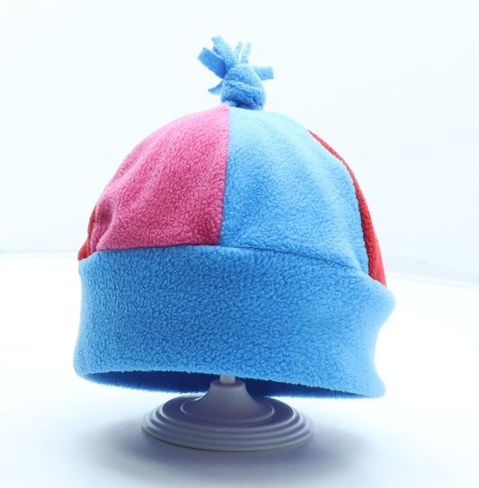 Preworn Womens Multicoloured Colourblock Polyester Beanie One Size