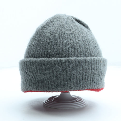 Preworn Mens Grey Acrylic Beanie One Size