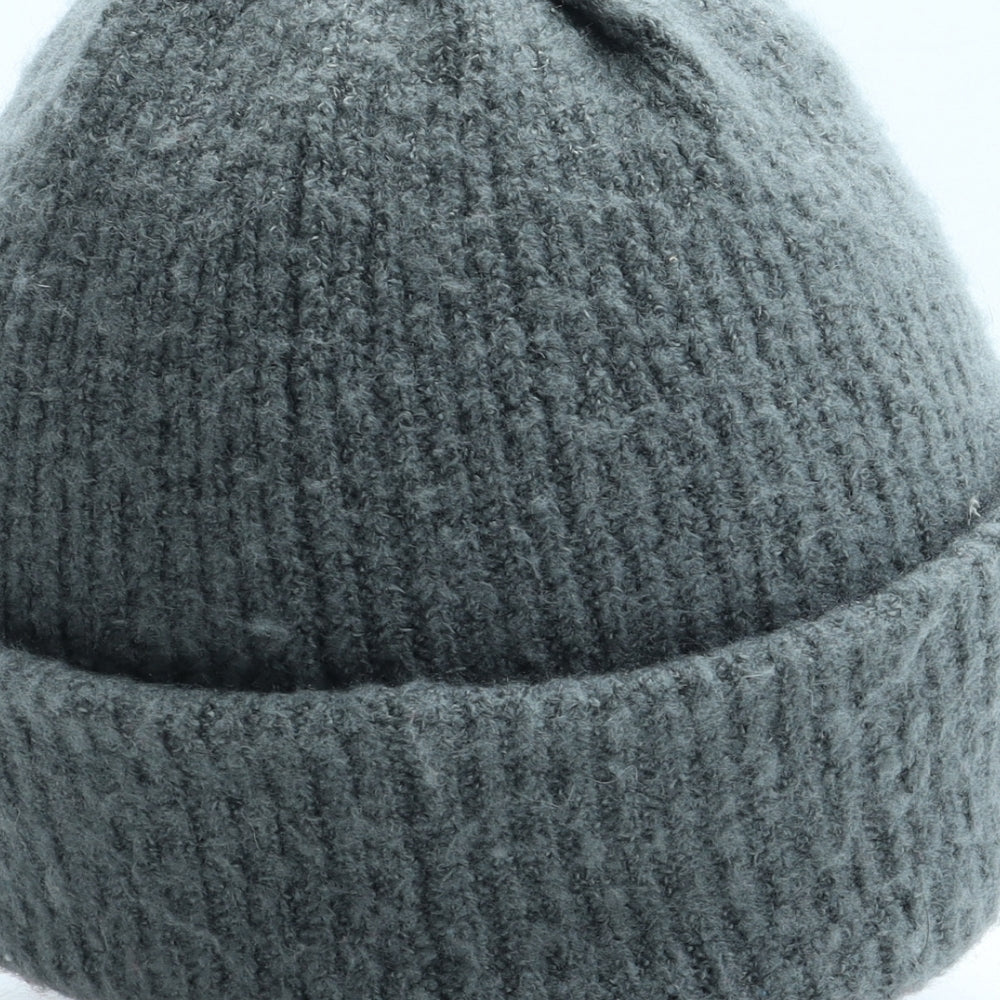 Preworn Mens Grey Acrylic Beanie One Size