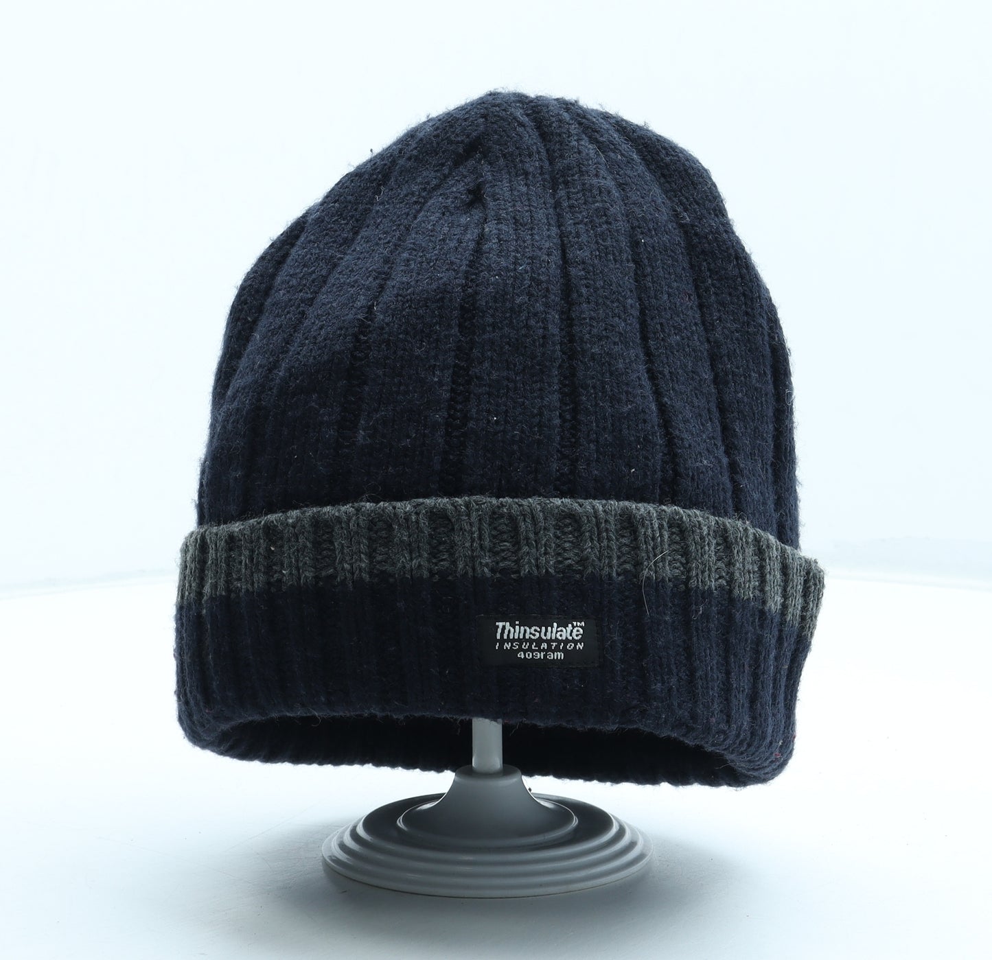 Thinsulate Mens Blue Acrylic Beanie One Size
