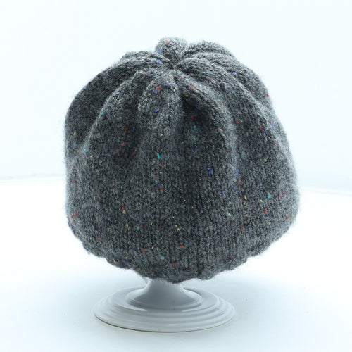 Preworn Mens Grey Acrylic Peaked Cap One Size