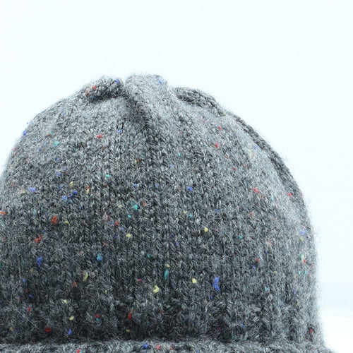 Preworn Mens Grey Acrylic Peaked Cap One Size