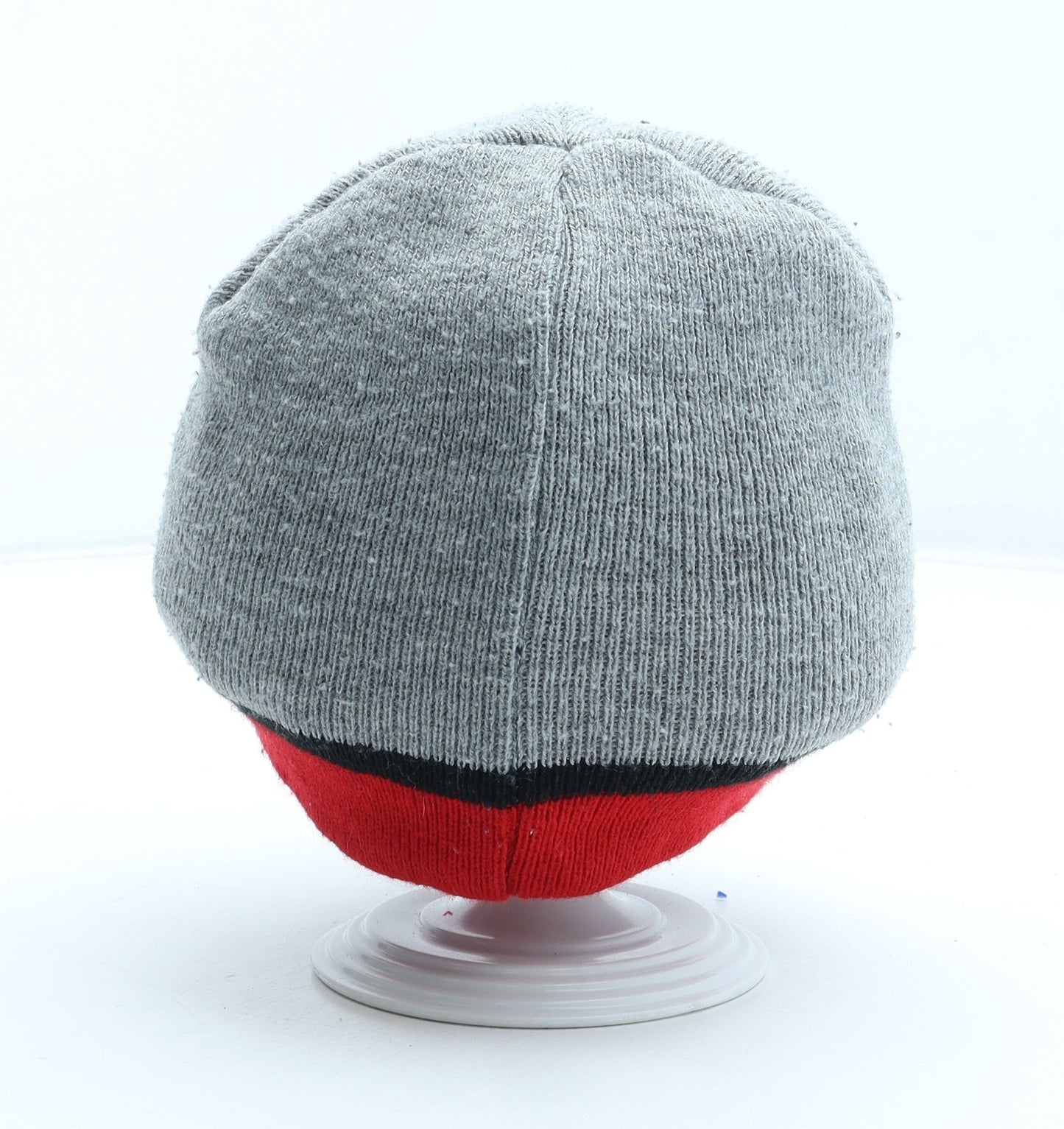 Spiderman Boys Grey Geometric Acrylic Beanie One Size