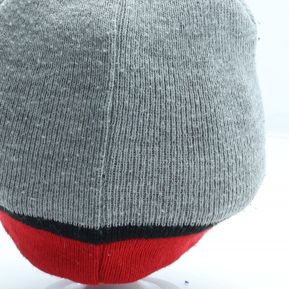 Spiderman Boys Grey Geometric Acrylic Beanie One Size