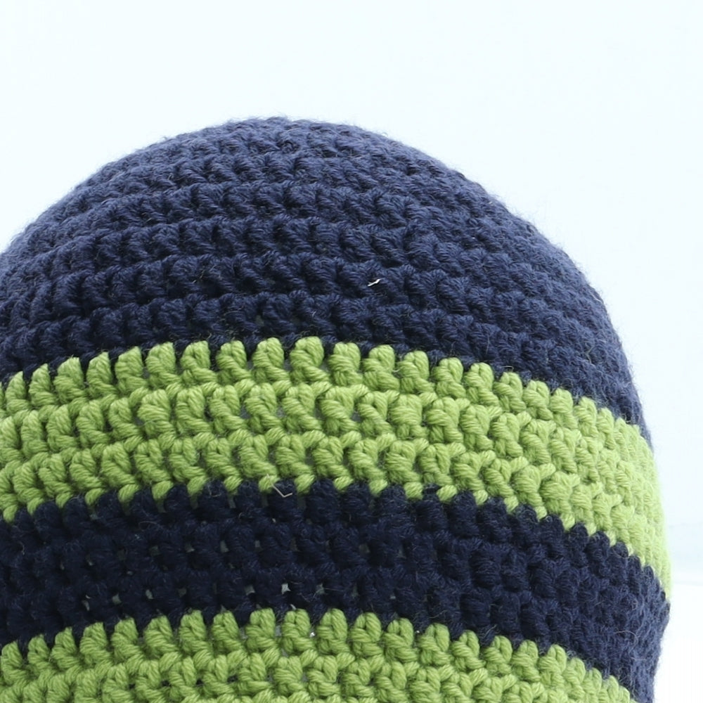 Preworn Mens Blue Acrylic Beanie One Size