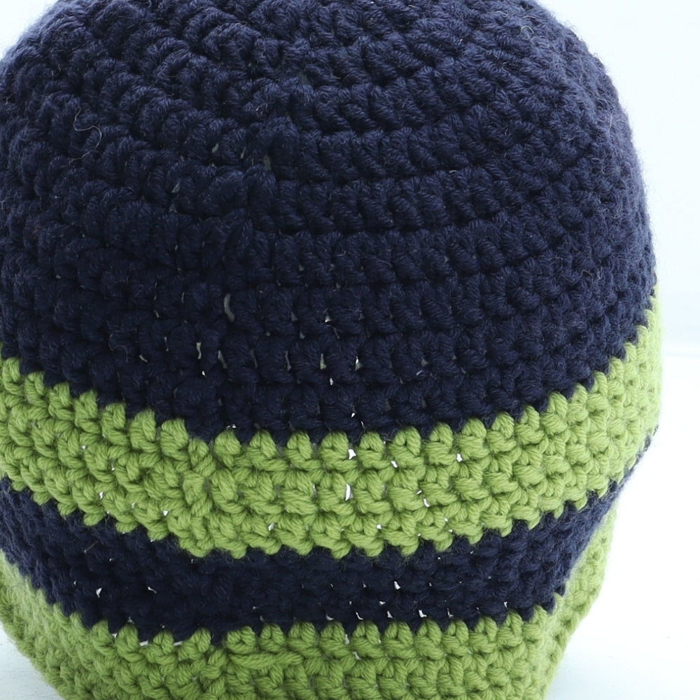 Preworn Mens Blue Acrylic Beanie One Size