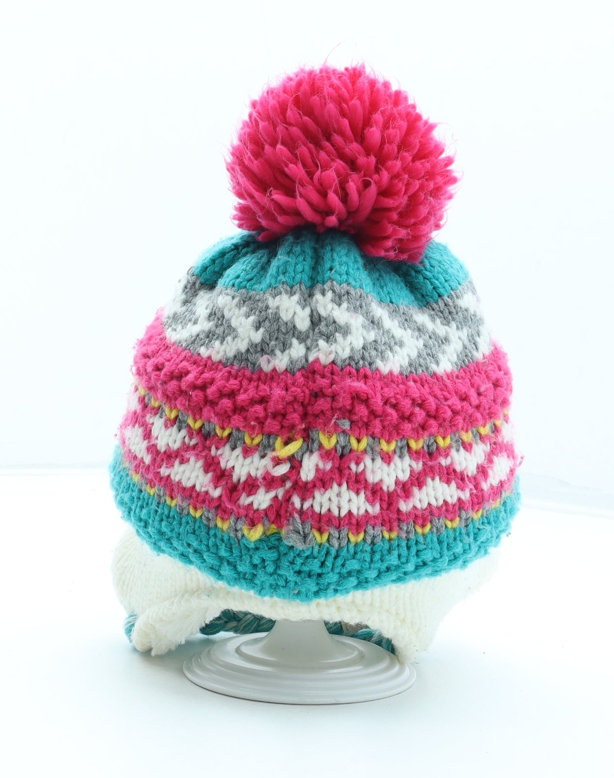 Mountain Warehouse Womens Multicoloured Fair Isle Acrylic Bobble Hat One Size