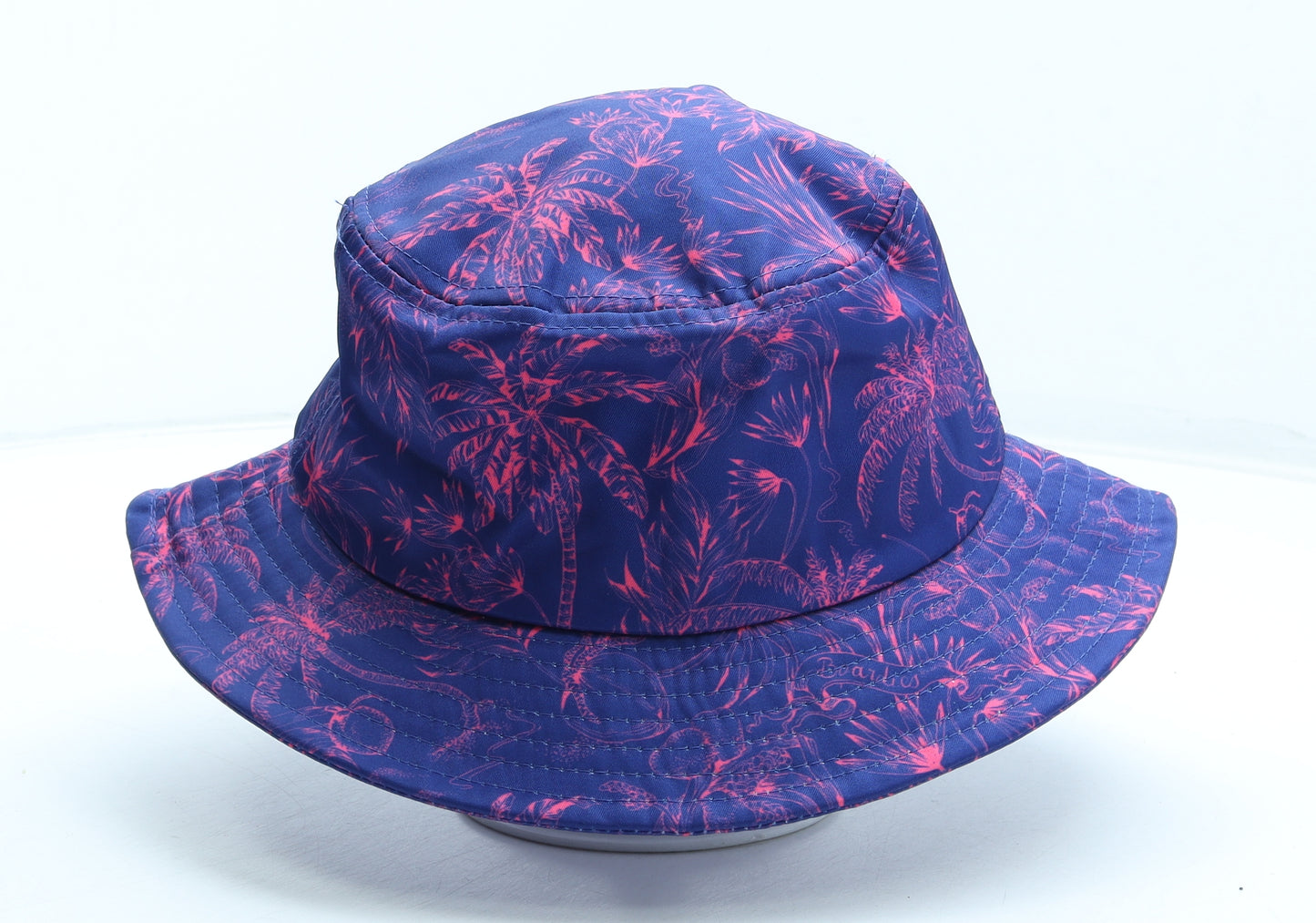 Boardies Boys Purple Geometric Polyester Bucket Hat Size S - Palm Tree Pattern Size 6-10 Years