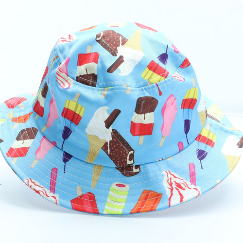 Boardies Boys Multicoloured Geometric Polyester Sun Hat Size S - Ice lolly Patten Size 6-10 years