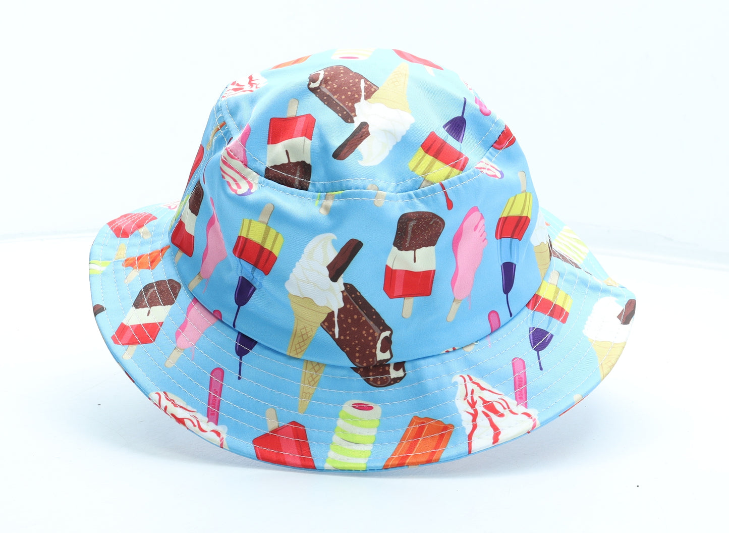 Boardies Boys Multicoloured Geometric Polyester Sun Hat Size S - Ice lolly Patten Size 6-10 years