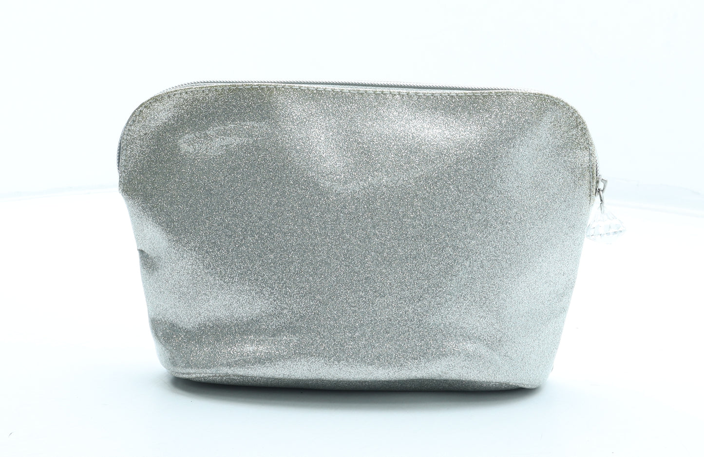 Preworn Womens Silver Polyurethane Clutch Size Small