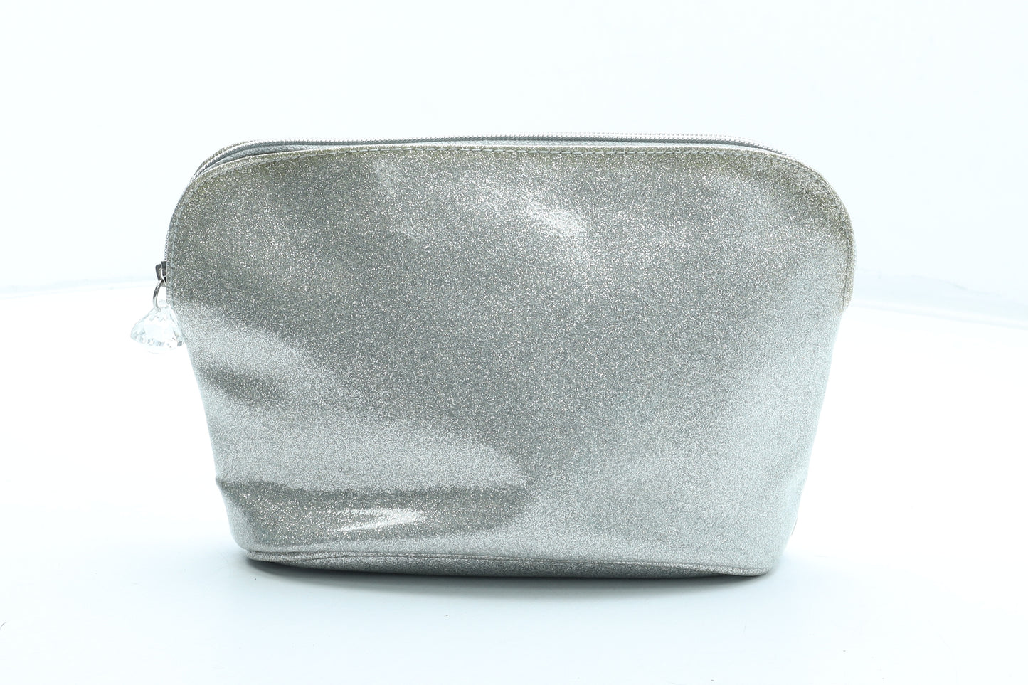 Preworn Womens Silver Polyurethane Clutch Size Small