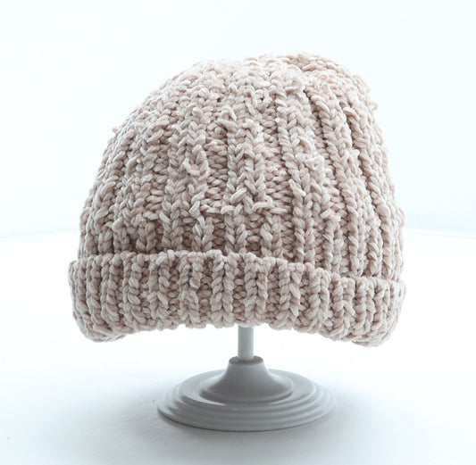 George Womens Pink Polyester Beanie One Size