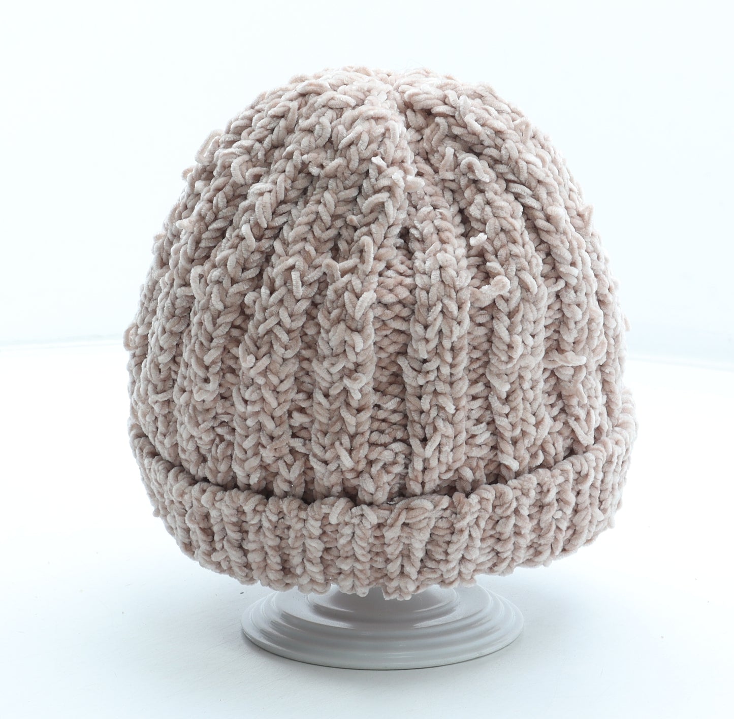 George Womens Pink Polyester Beanie One Size